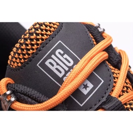 Zapatos de hombre Big Star KK174107 negro naranja 2
