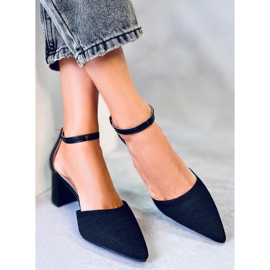 Seastar Zapatos de tacón con cinturón Rossi Black negro 4