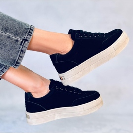 BM zapatillas con plataforma Rhonda Black negro 4