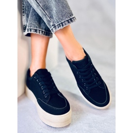 BM zapatillas con plataforma Rhonda Black negro 5