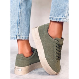 BM zapatillas con plataforma Rhonda Green verde 3