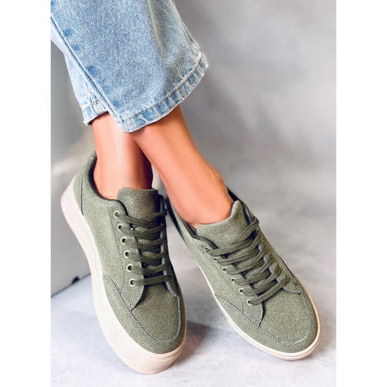 BM zapatillas con plataforma Rhonda Green verde 1
