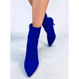 BM Botines de tacón flexibles de Mallory Blue azul 4