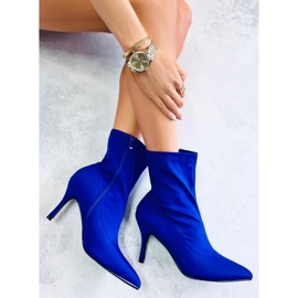BM Botines de tacón flexibles de Mallory Blue azul 2