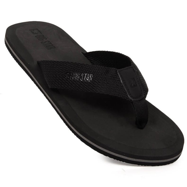 Chanclas de hombre negras Big Star LL174618 negro 1