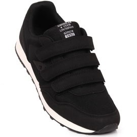 Deportivas American Club 147/23 negro velcros 1