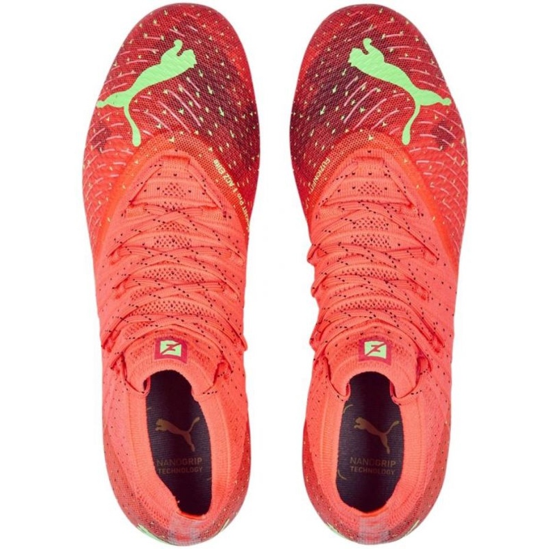 Puma Future 1.4 Fg Ag M 106989 03 botas de fútbol naranja naranjas y rojos 1