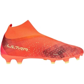 Puma Ultra Match+ Ll FG/AG M 107032 03 zapatos de fútbol naranja naranjas y rojos 1