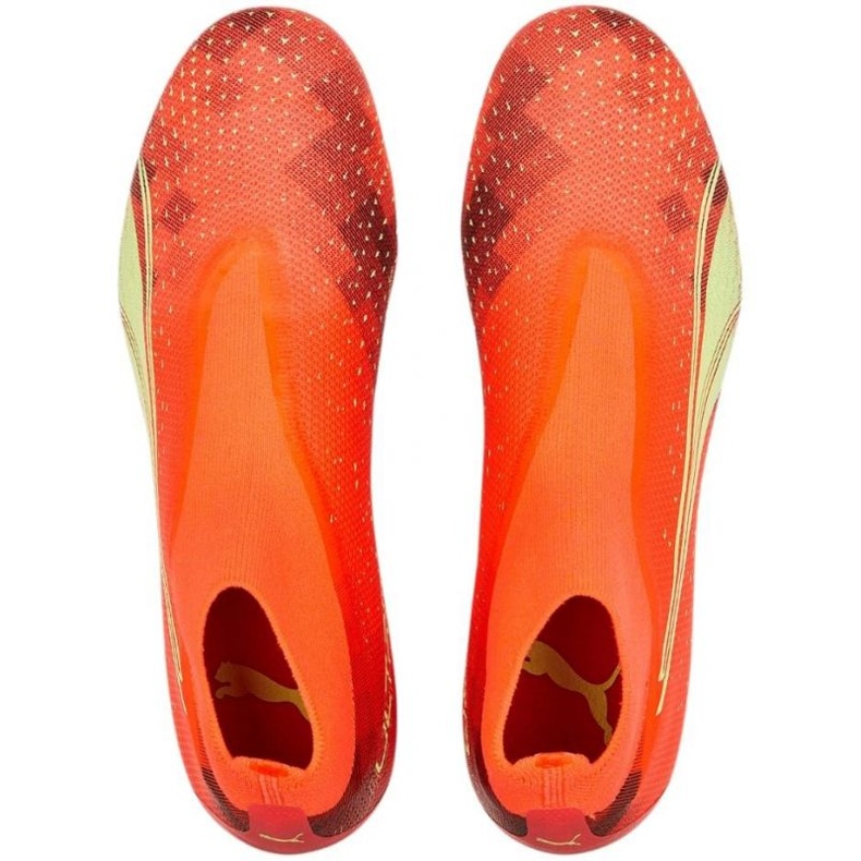 Puma Ultra Match+ Ll FG/AG M 107032 03 zapatos de fútbol naranja naranjas y tintos 2