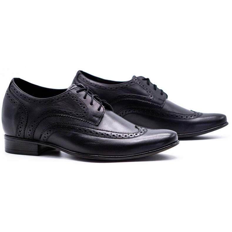 Olivier Zapatos para hombre que aumentan la visibilidad 617P negro 2