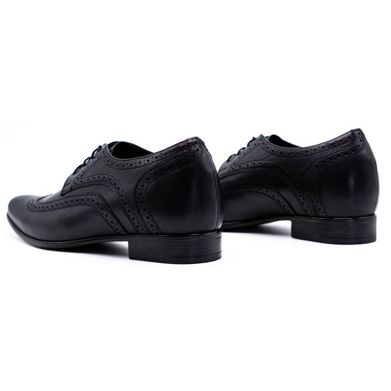 Olivier Zapatos para hombre que aumentan la visibilidad 617P negro 4