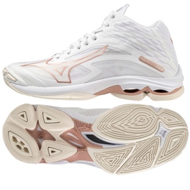 Zapatillas de voleibol Mizuno Wave Lightning Z7 Mid W V1GC225036 blanco blanco 1 Zapatillas de voleibol Mizuno Wave Lightning Z7 Mid W V1GC225036 blanco blanco 1