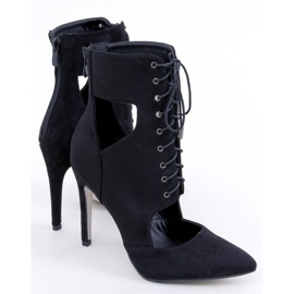 BM Botas recortadas en un pin de Demi Nero negro 5