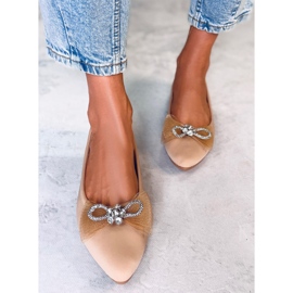 Bailarinas lazo Maura Khaki beige 1