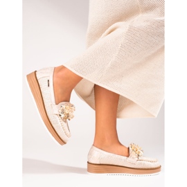 Zapatos mujer Shelovet beige con cristales 2