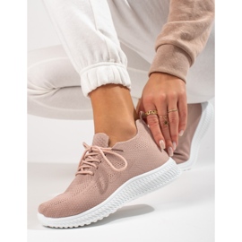 Calzado deportivo textil polvo Shelovet rosa 1