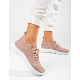 Calzado deportivo textil polvo Shelovet rosa 2