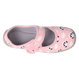 Zapatos befado niño 955X021 blanco rosado gris 2