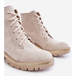 Lewski Shoes Botas Planas Leski Shoes 3285 Beige claro 2