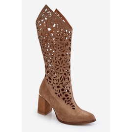 Lewski Shoes Botas Ante Calado Leewski Shoes 3234 Beige Oscuro 7