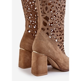 Lewski Shoes Botas Ante Calado Leewski Shoes 3234 Beige Oscuro 8