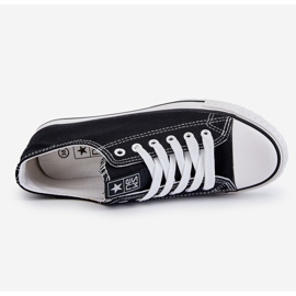 News Zapatillas clásicas de mujer Ecoma en blanco y negro 2
