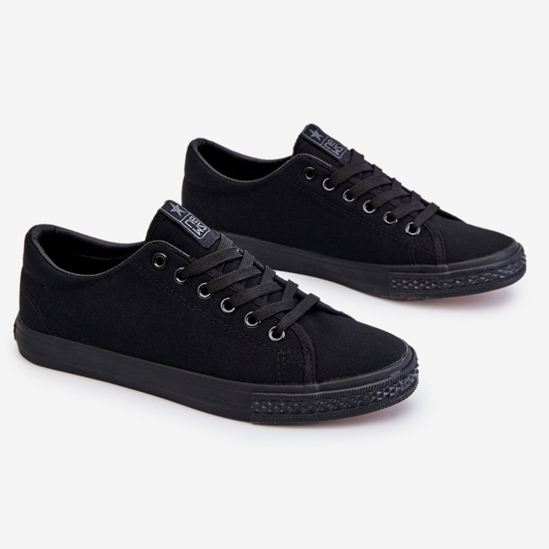 News Zapatillas Clásicas Con Cordones Mujer Negras Eleya negro 1