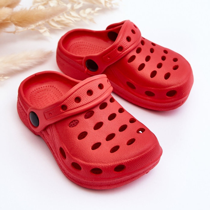 Pantuflas de espuma para niños Lucas rojas rojo 2