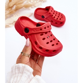 Pantuflas de espuma para niños Lucas rojas rojo 3