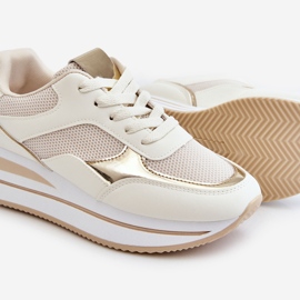 Zapatillas Mujer Cuña Beige Rubí Claro 1