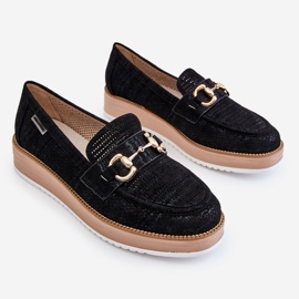 PM1 Mocasines De Mujer En La Plataforma Negro Danny 8