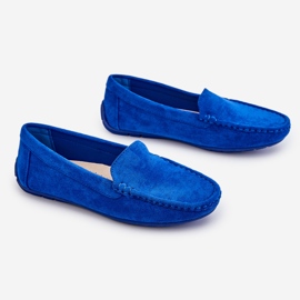 Mocasines Mujer Ante Azul Morreno 7