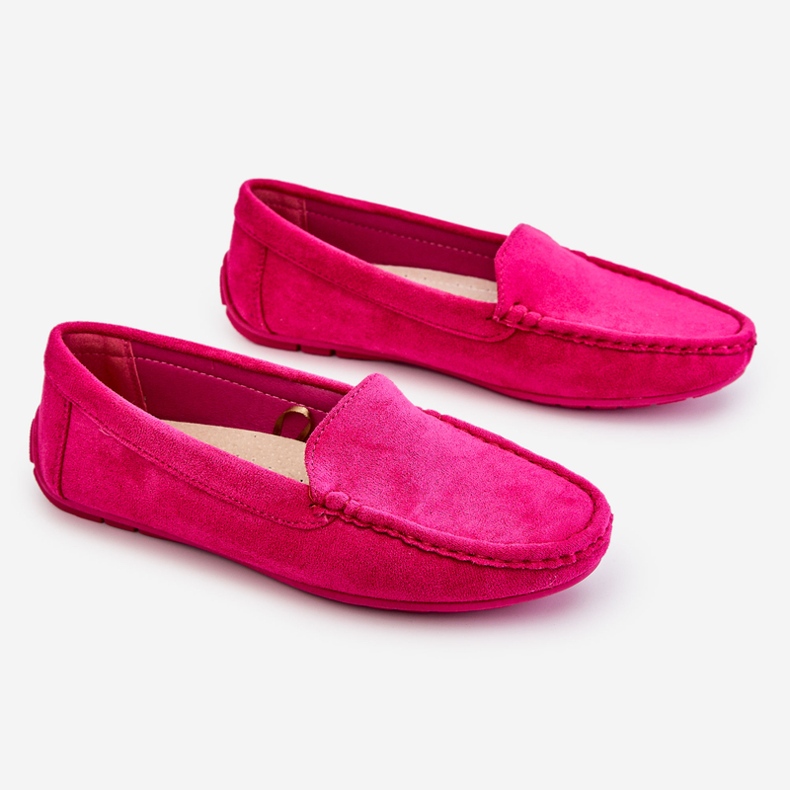Mocasines Mujer Ante Fucsia Morreno rosado 1 Mocasines Mujer Ante Fucsia Morreno rosado 1