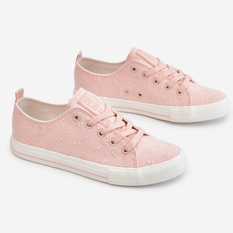 Zapatillas Mujer Big Star Bordadas LL274224 Rosa 1