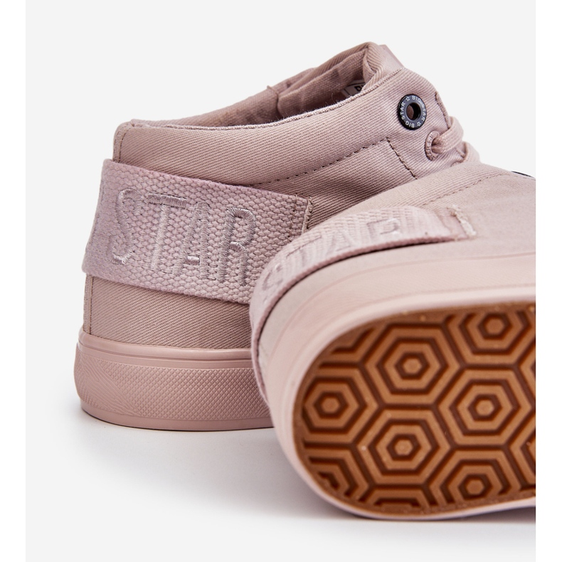 Zapatillas altas clásicas para mujer Big Star LL274004 Nude rosa 1