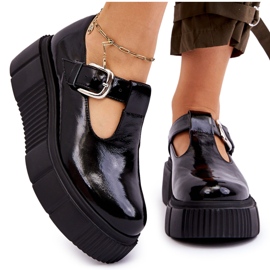 Lemar Zapatos lacados de moda en una plataforma masiva, Colson negro 9