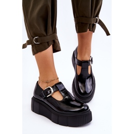 Lemar Zapatos lacados de moda en una plataforma masiva, Colson negro 3