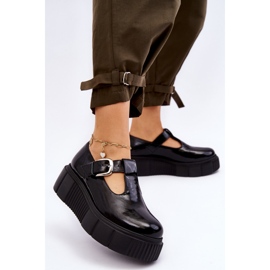 Lemar Zapatos lacados de moda en una plataforma masiva, Colson negro 2
