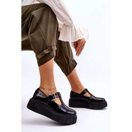 Lemar Zapatos lacados de moda en una plataforma masiva, Colson negro 6