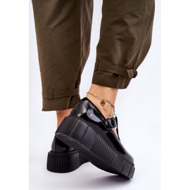 Lemar Zapatos lacados de moda en una plataforma masiva, Colson negro 5