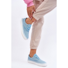 Zapatillas deportivas con plataforma de tela Big Star LL274146 Azul claro 3