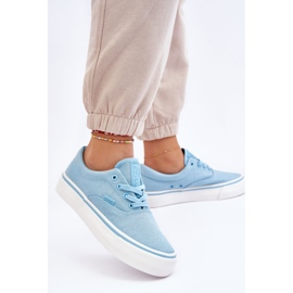 Zapatillas deportivas con plataforma de tela Big Star LL274146 Azul claro 5