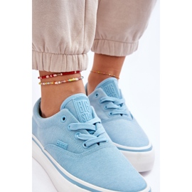 Zapatillas deportivas con plataforma de tela Big Star LL274146 Azul claro 4