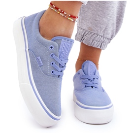 Zapatillas Big Star Tela Plataforma LL274145 Azul 10