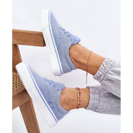 Zapatillas Big Star Tela Plataforma LL274145 Azul 8