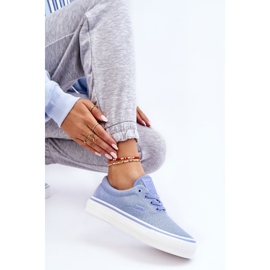 Zapatillas Big Star Tela Plataforma LL274145 Azul 7