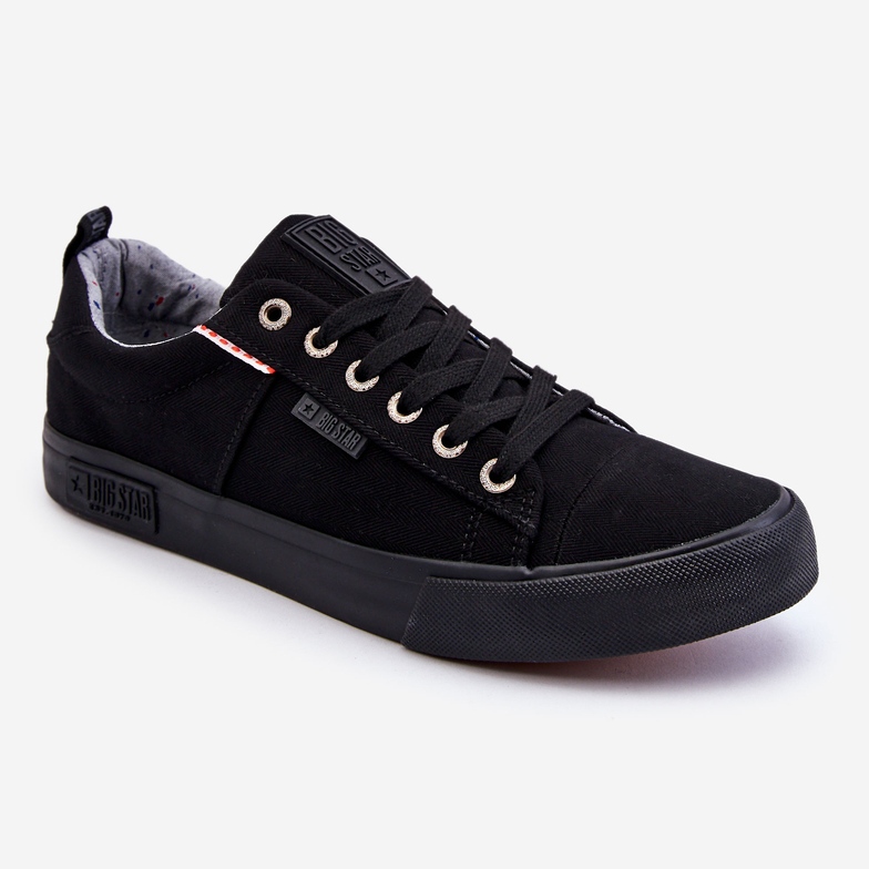 Zapatillas bajas de tela para hombre Big Star KK174002 Negro 1
