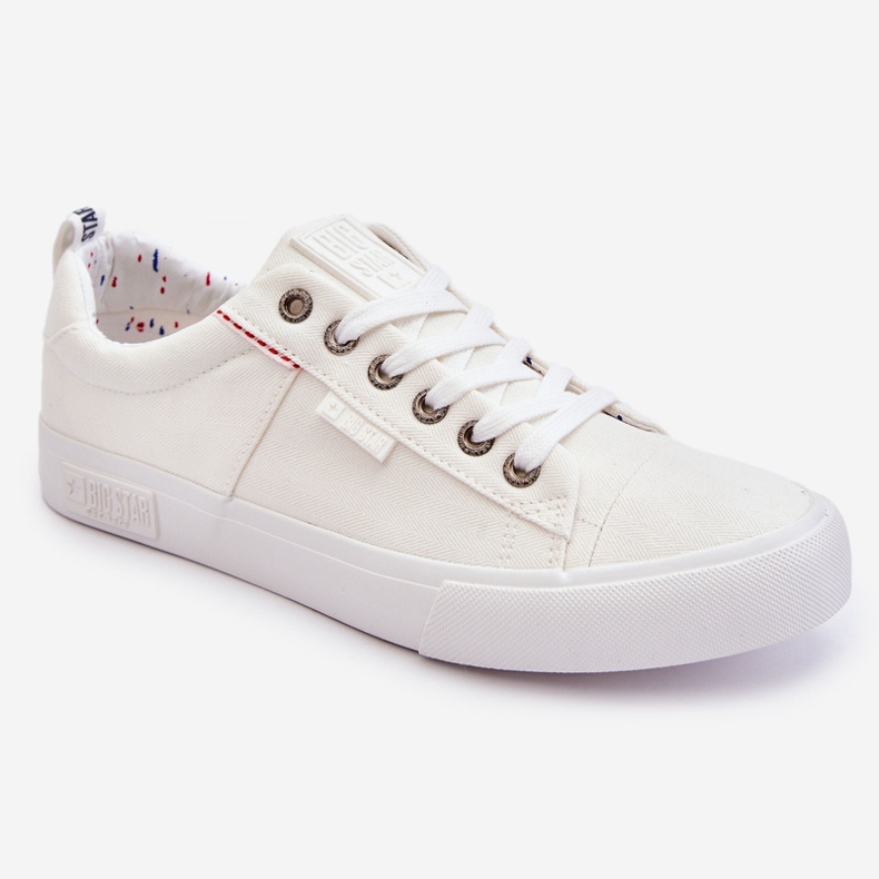 Zapatillas bajas de tela para hombre Big Star KK174001 Blanco 1