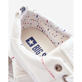 Zapatillas bajas de tela para hombre Big Star KK174001 Blanco 4
