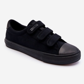 Sneakers Hombre Clásicas De Tela Con Velcro Big Star LL174631 Negro 1